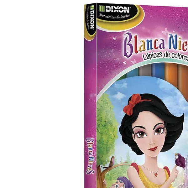 COLORES ESTUCHE C12 LARGOS BLANCA NIEVES REDONDO